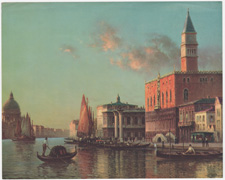 Venice canals gondolas